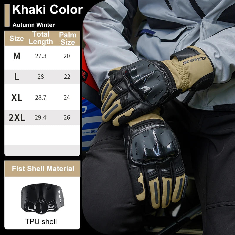 SCOYCO Winter Motorcycle Gloves – Waterproof, Touch Screen & Reinforced Protection (Men’s & Women’s Sizes)