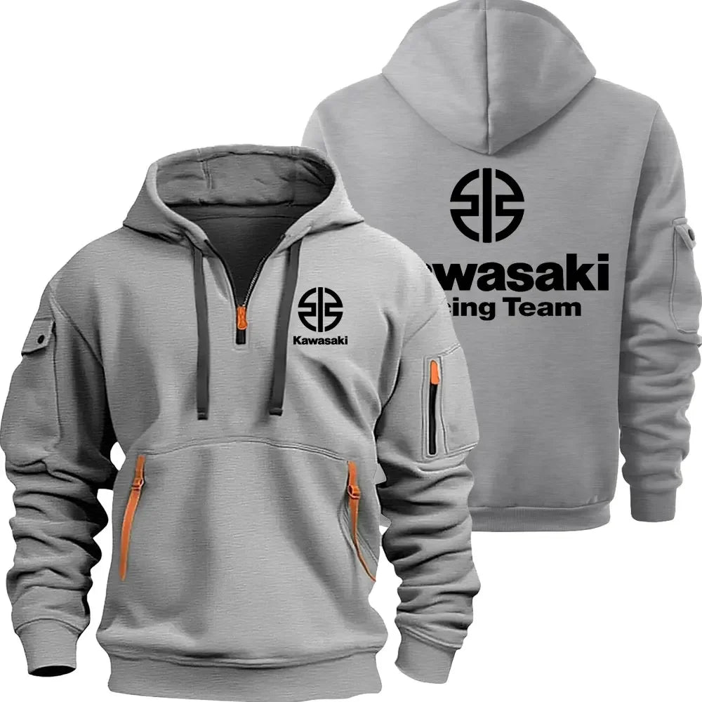 Kawasaki Racing Team Hoodie – Unisex Sport Pullover for Motorcycle Fans