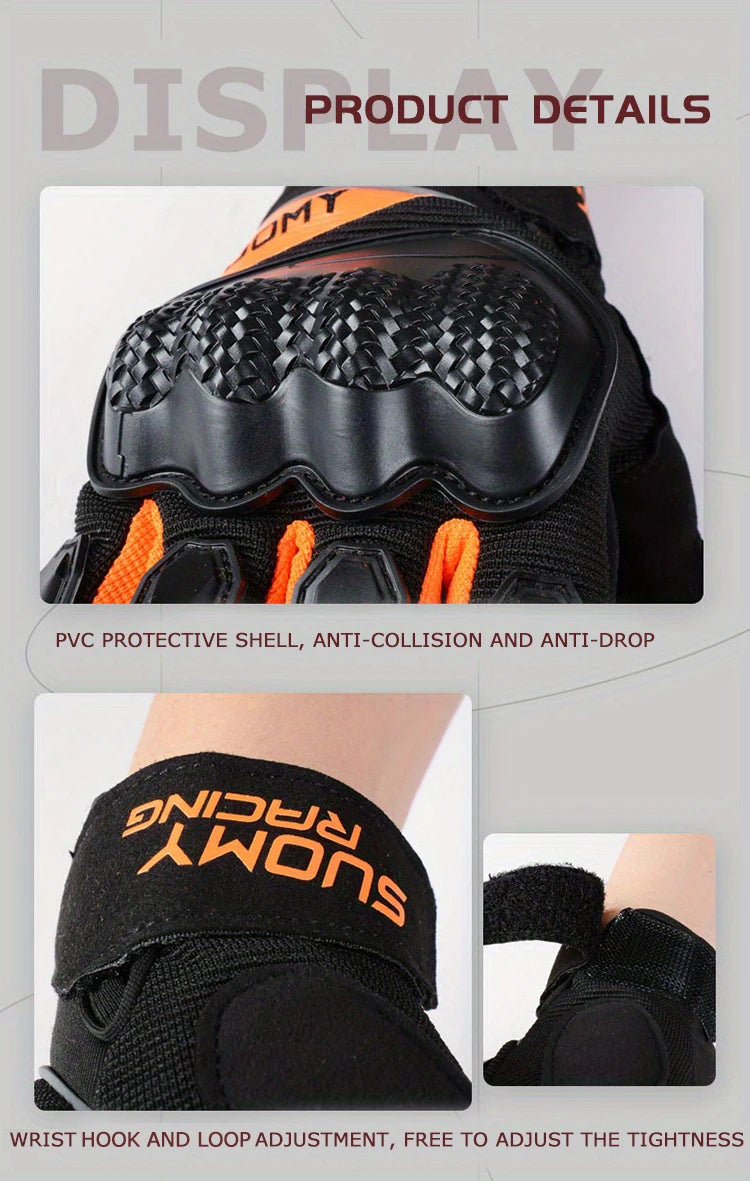 SUOMY Motorcycle Touch Screen Gloves – Wear-Resistant, Anti-Slip & Comfortable for Daily Riding
