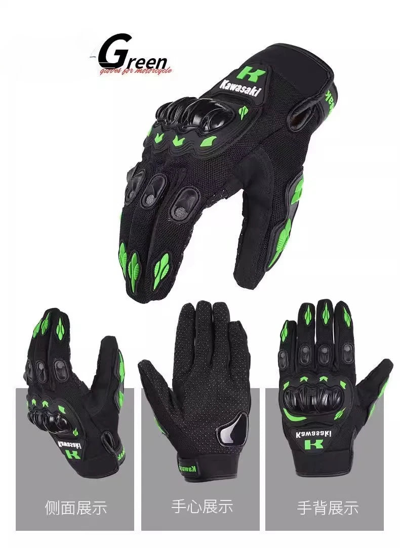 Kawasaki 4 Season Motorcycle Gloves – Comfort, Protection and Grip All Year Long