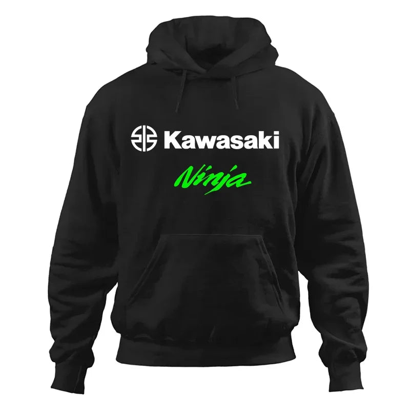 Kawasaki Racing Hoodie – Unisex Comfortable Sweatshirt for Spring and Autumn