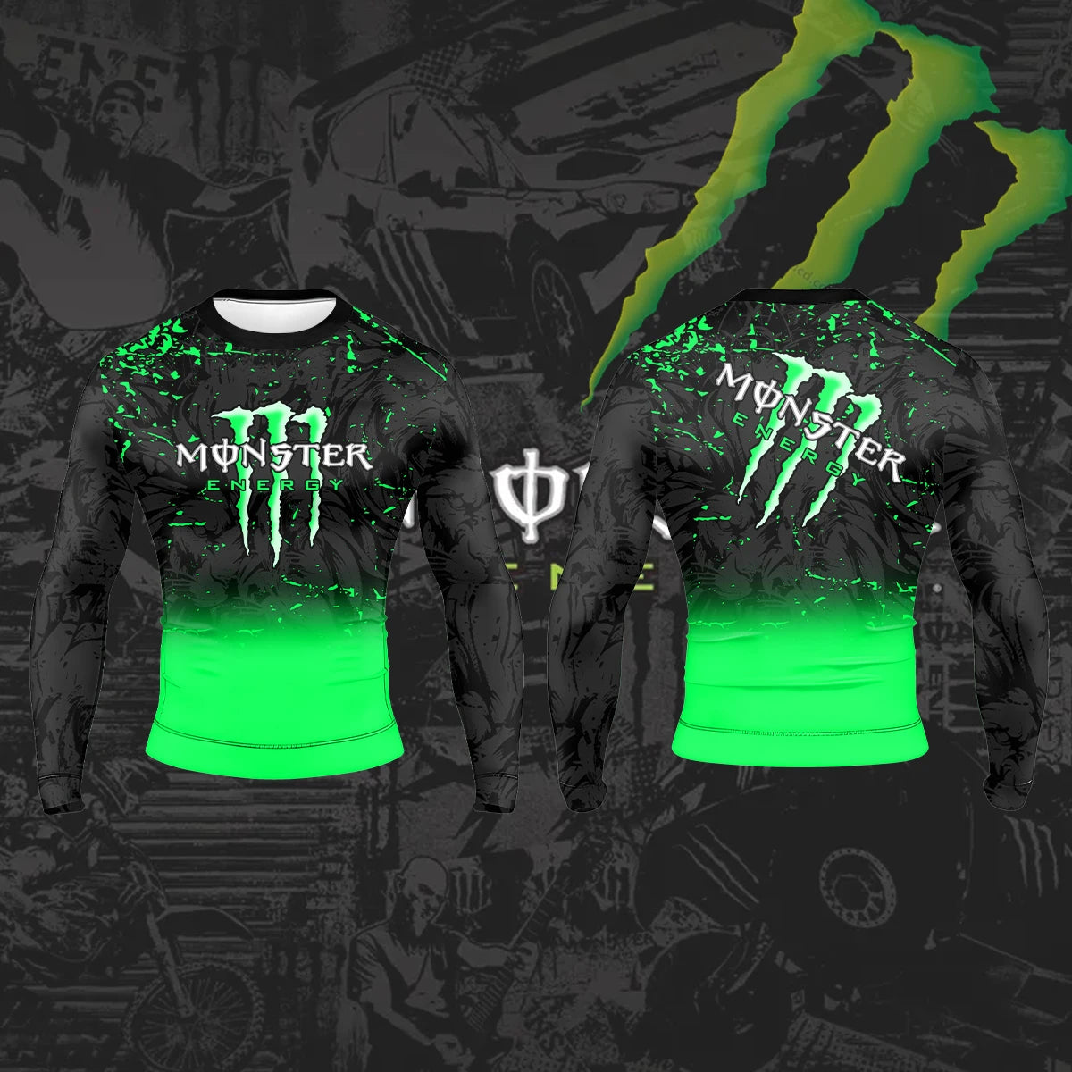 Monster Energy Explosive T-Shirt – Quick-Dry Sport Tee for Riders and Athletes
