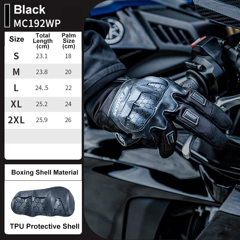 SCOYCO Winter Motorcycle Gloves – Waterproof, Touch Screen & Reinforced Protection (Men’s & Women’s Sizes)